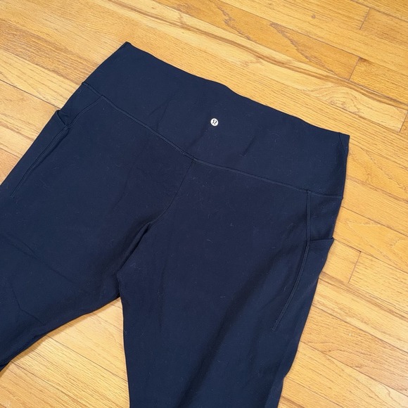 Lululemon Align High Rise Crop with Pockets 23" Black Plus Size 20 Nulu Yoga - Picture 8 of 12
